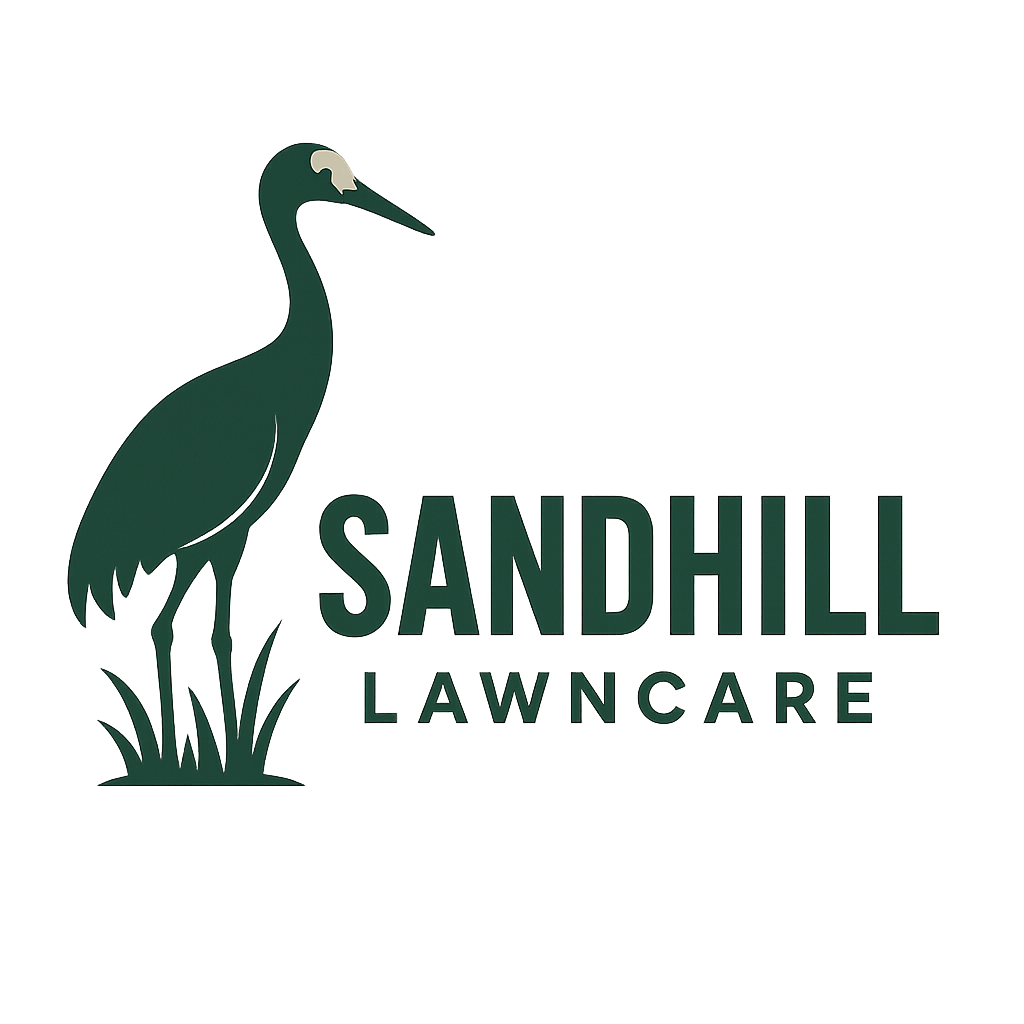 Sandhill Lawncare — sandhill crane logo